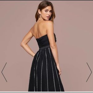 Bebe Crystal Tulle Dress